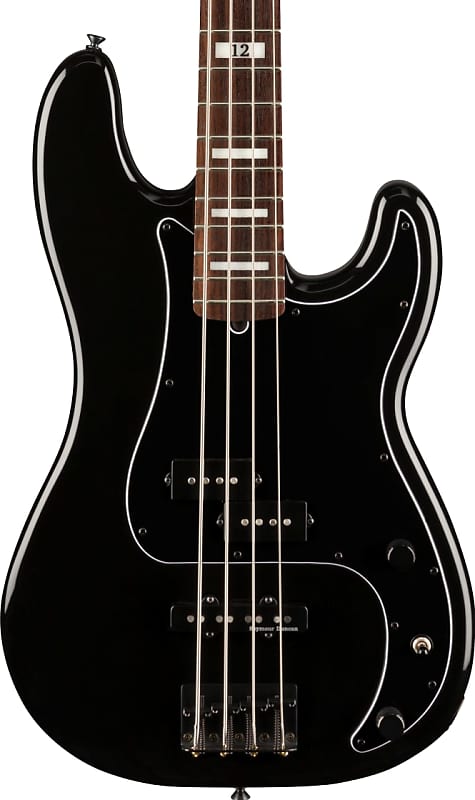 Басс гитара Fender Duff McKagan Deluxe Precision Bass Rosewood FB, Black басс гитара fender duff mckagan deluxe precision bass rosewood neck black w bag