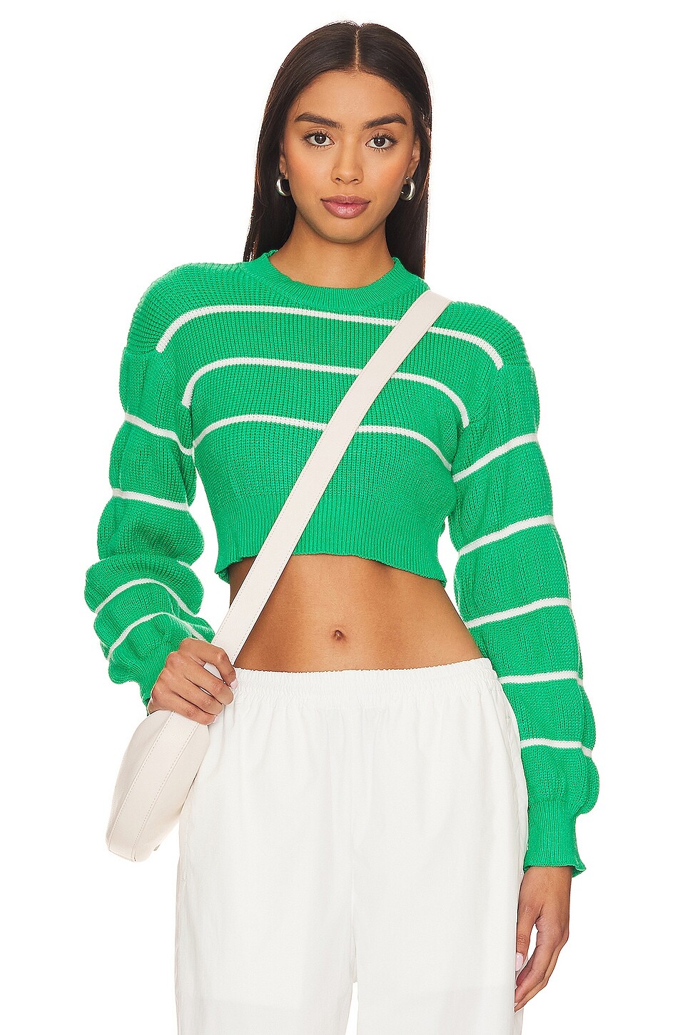 

Свитер superdown Sophia Stripe, цвет Green & White