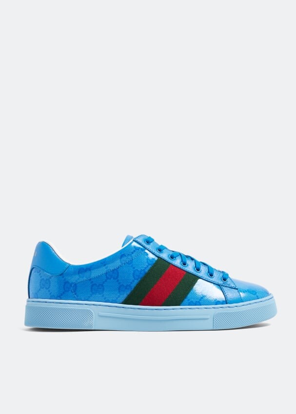 

Кроссовки Gucci Ace GG Crystal Canvas, синий