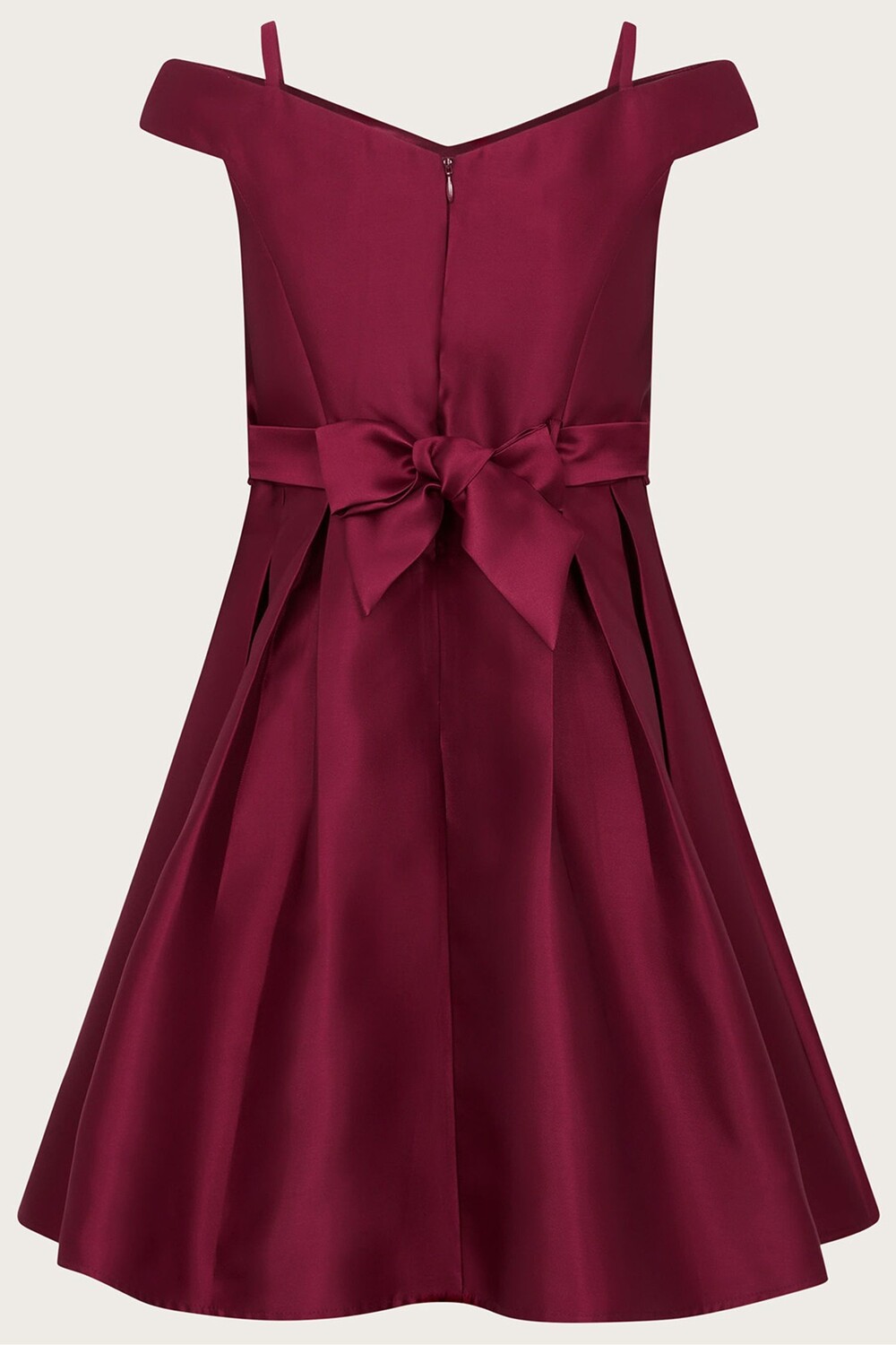 

Красное платье из твила Bardot Duchess Monsoon, красный