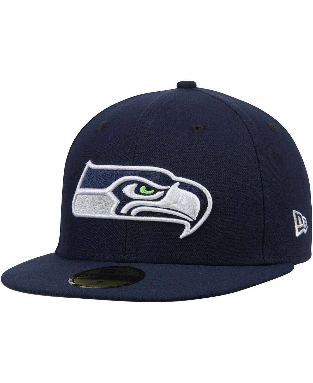 

Мужская темно-синяя приталенная шляпа Seattle Seahawks Omaha 59FIFTY New Era