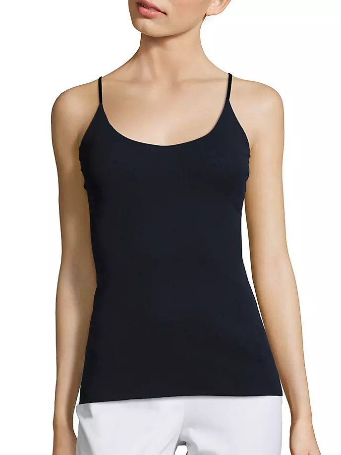 

Майка из сетчатого джерси Lafayette 148 New York, цвет ink blue