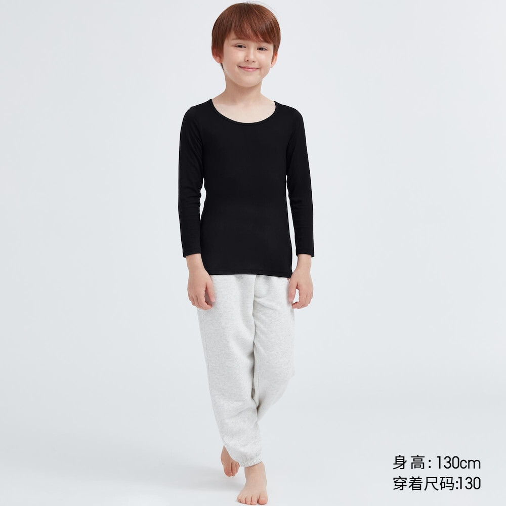 

Футболка Uniqlo Heattech унисекс с U-образным вырезом, черный