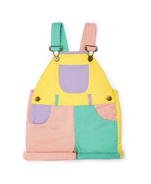 

Комбинезоны с цветными блоками для девочек Dotty Dungarees, цвет Pink