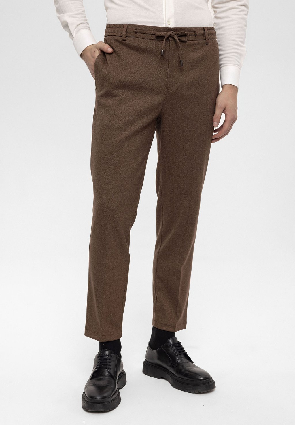 Брюки Elastic Waist Belt Detailed Antioch, коричневый брюки elastic waist rope detailed adl коричневый