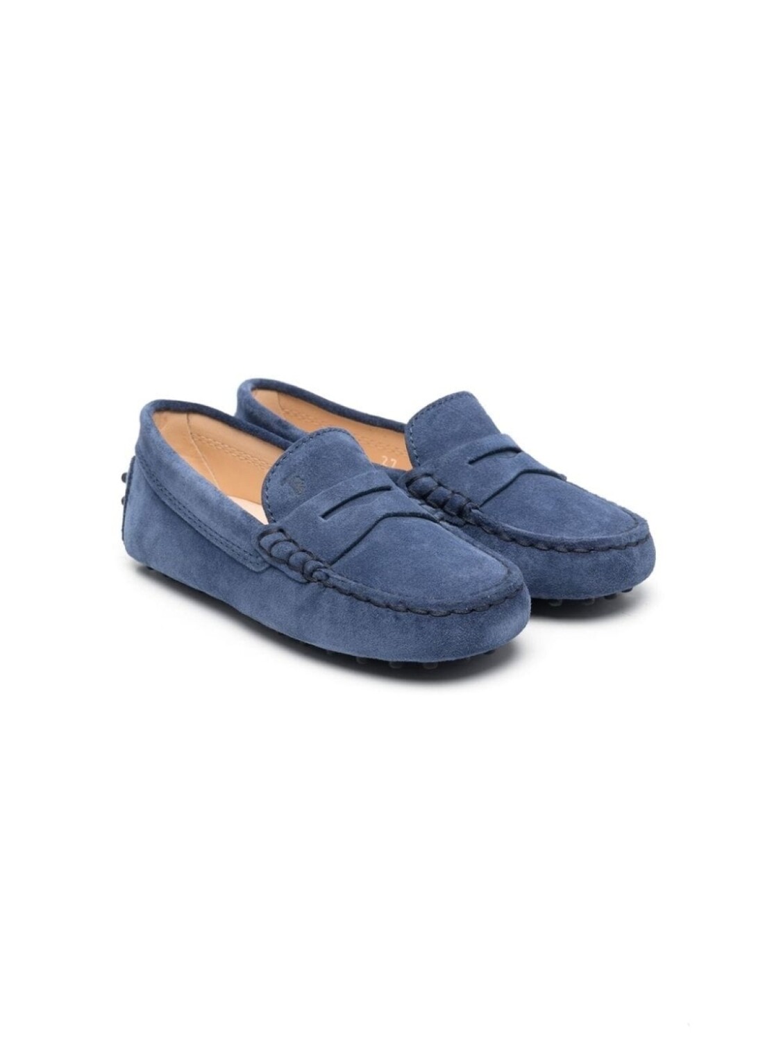 

Tod's Kids лоферы с закругленным носком, синий