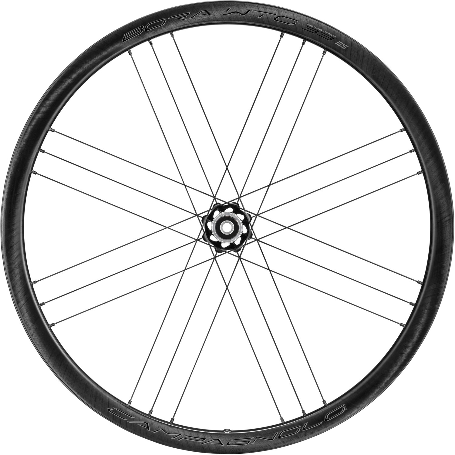 

Переднее колесо Bora WTO 33 — центральный замок Campagnolo, черный