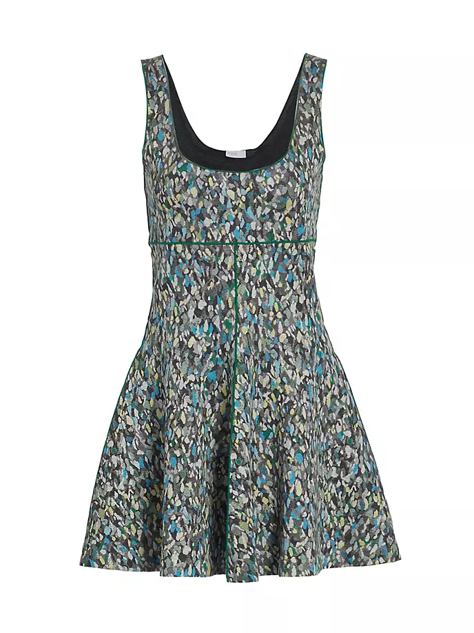 цена Расклешенное мини-платье в горошек Rosetta Getty, мультиколор
