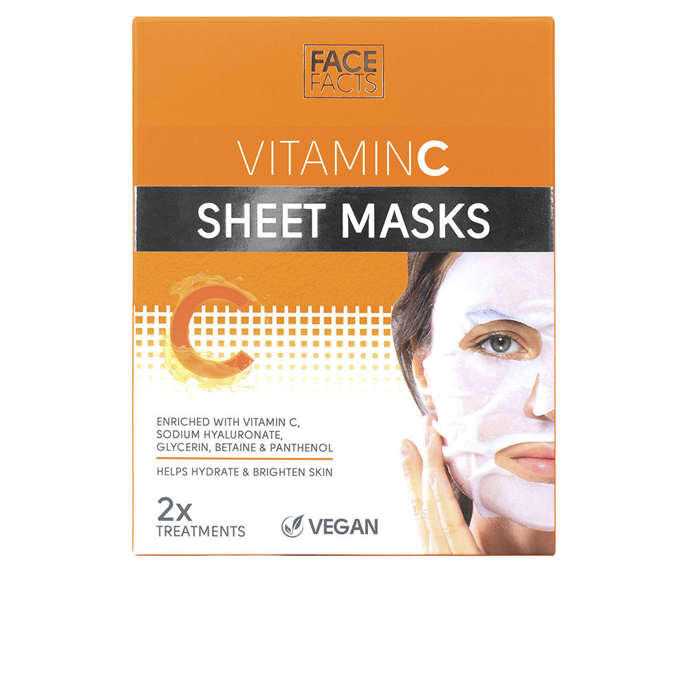 Маска для лица Vitaminc sheet masks Face facts, 2 х 20 мл