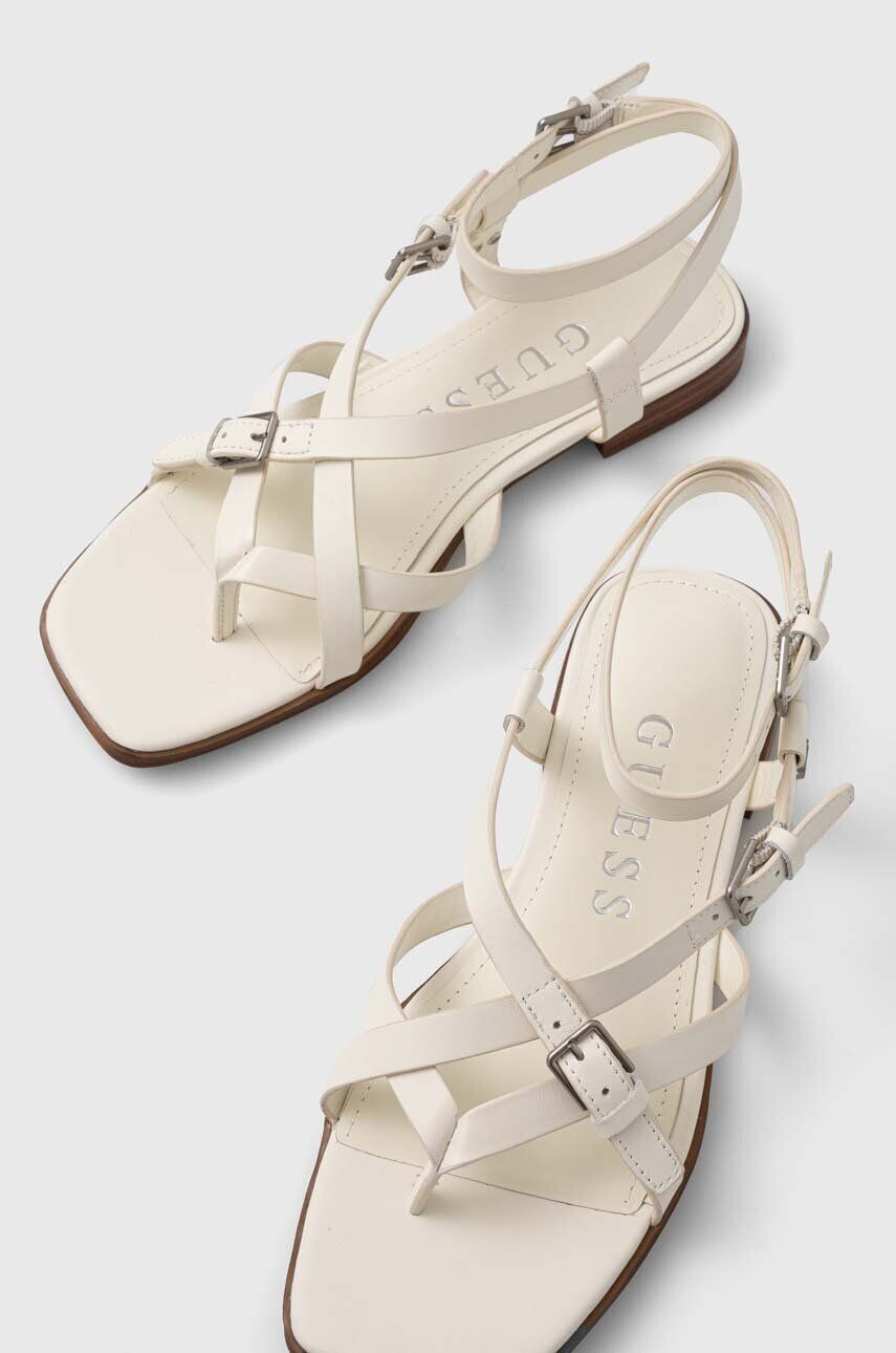 

Кожаные сандалии Guess TAMPER, бежевый