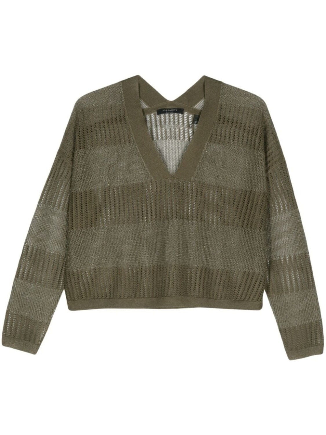

AllSaints джемпер Misha рыхлой вязки, зеленый
