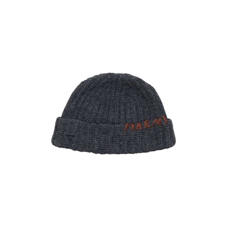 

Шапка Marni Shetland Mending Beanie, цвет Granite