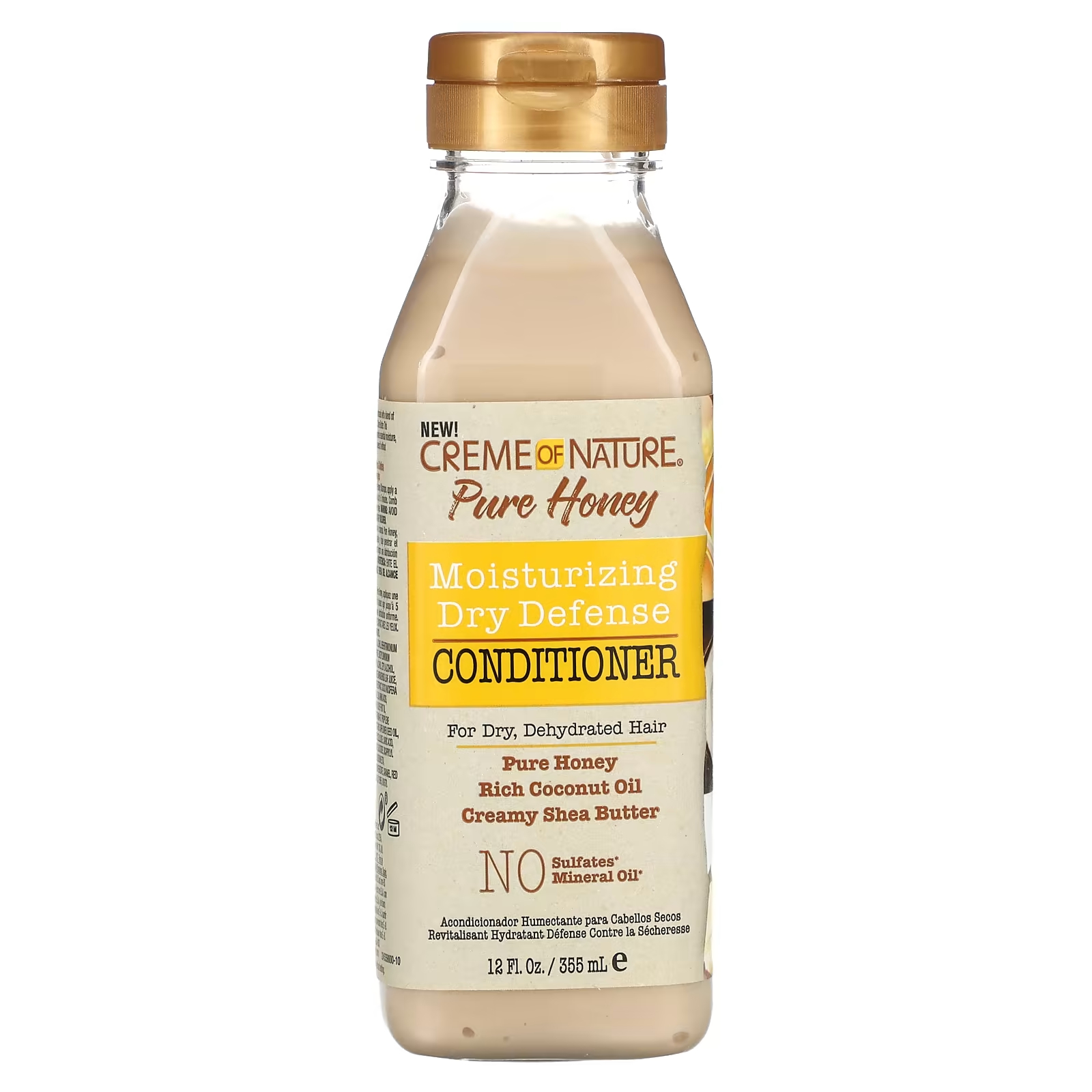 Кондиционер защитный Creme Of Nature Pure Honey для сухих обезвоженных волос, 355 мл