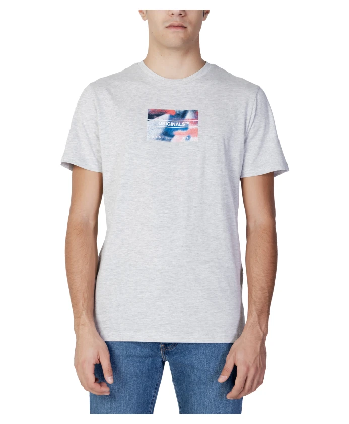 

Футболка с круглым вырезом осенне зимняя коллекция Jack & Jones, серый