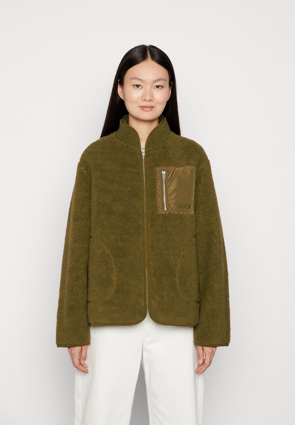 

Куртка флисовая JJXX, темно-оливковый