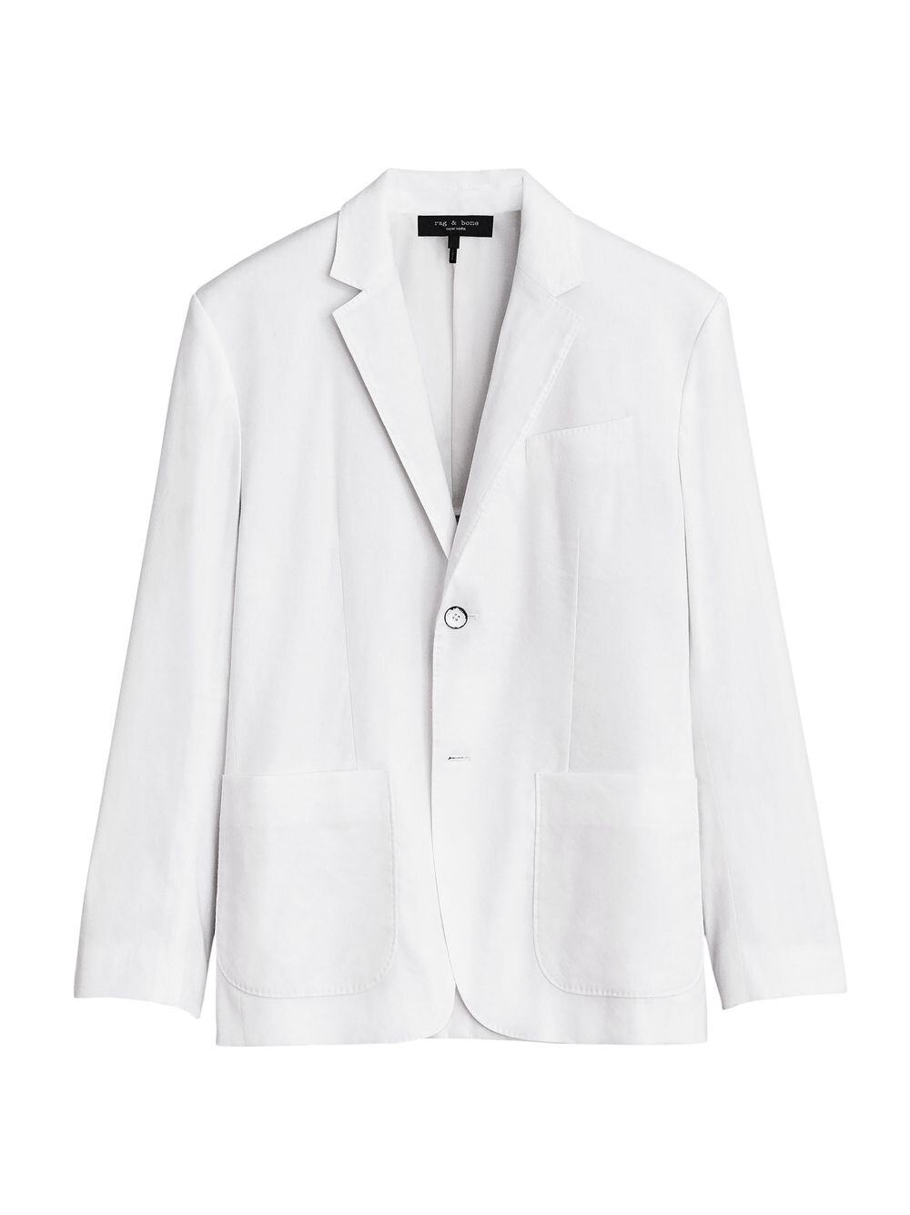 

Прямой льняной блейзер rag & bone, белый