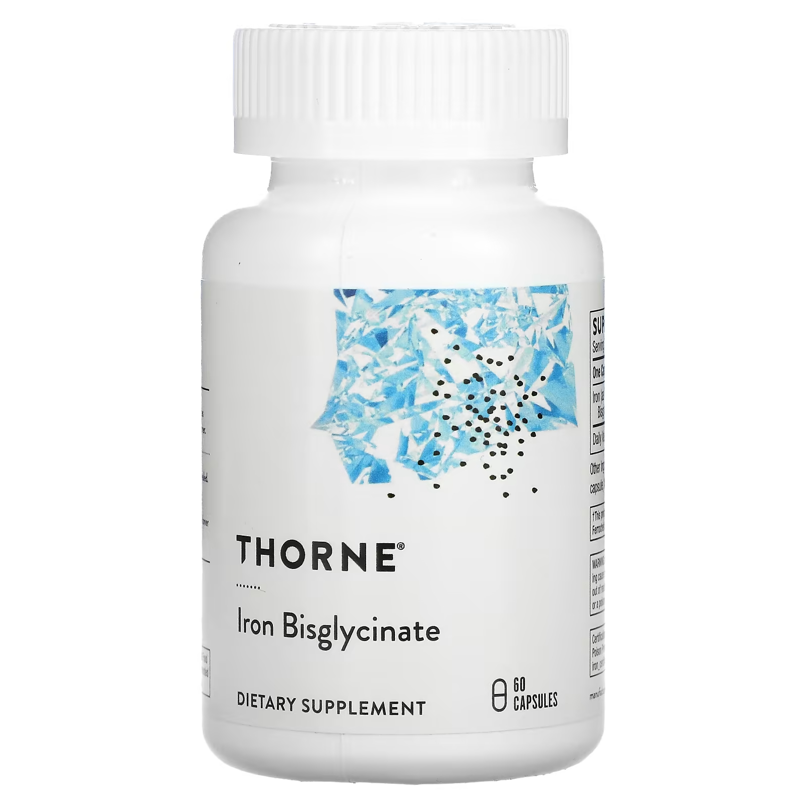 Thorne Бисглицинат железа 60 капсул thorne research бисглицинат железа 60 капсул