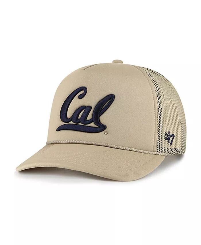 

Мужская кепка цвета хаки Cal Bears из пенопласта с сетчатой ​​передней частью Trucker Snapback '47 Brand, бежевый