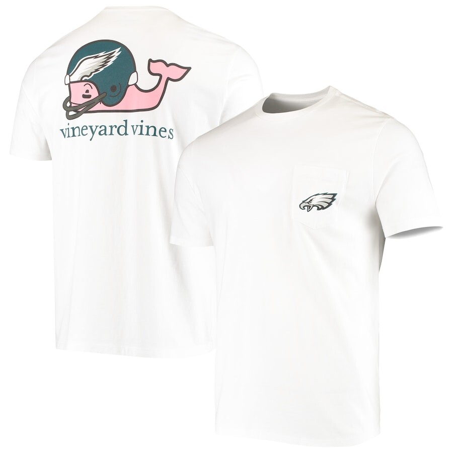 

Футболка с коротким рукавом Vineyard Vines Philadelphia Eagles, белый