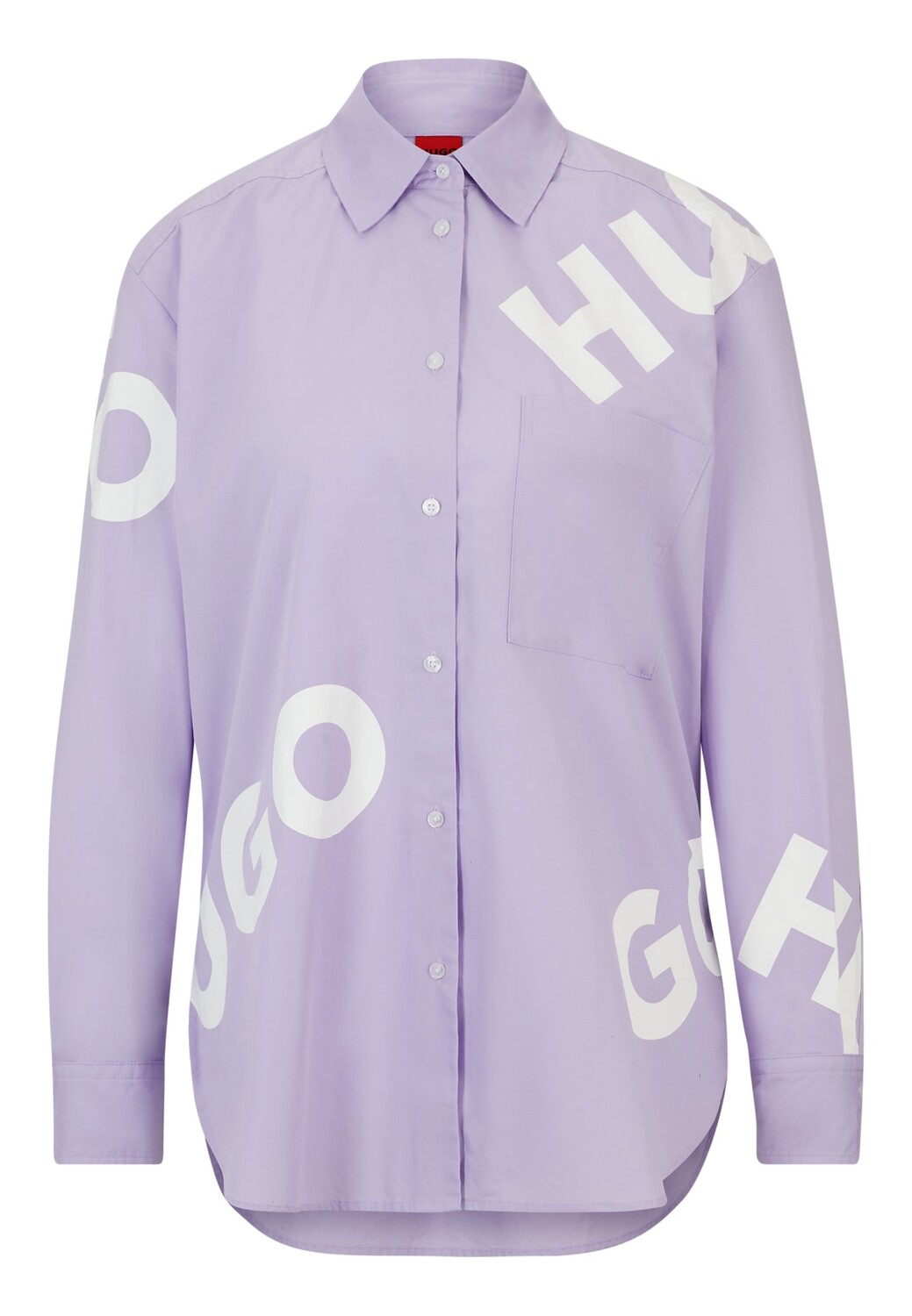 

Блуза HUGO ELODINA Oversize Fit, фиолетовый