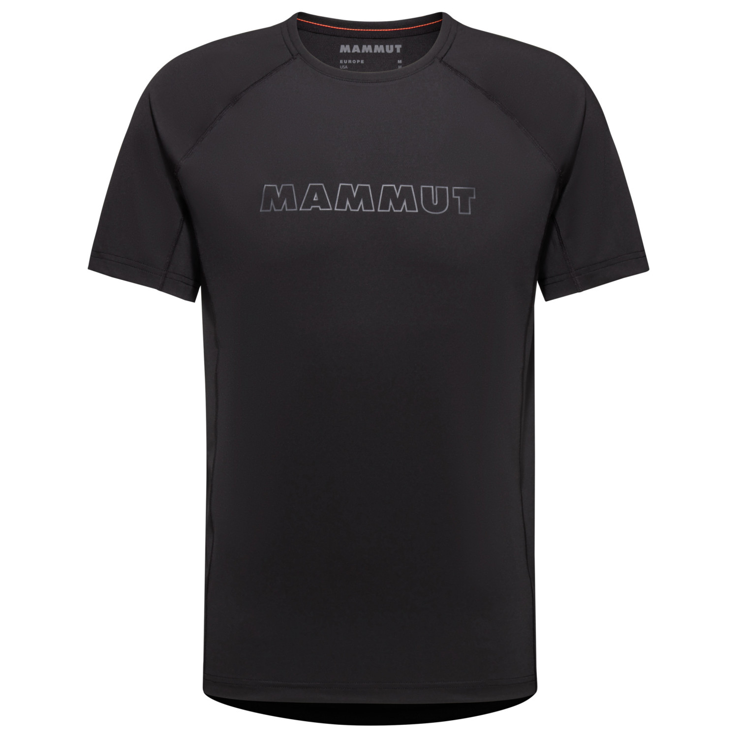 Функциональная рубашка Mammut Selun FL T Shirt Logo, черный harajuku streetwear shirt menheather gray 50 50 tee t shirt sz mens l surf surfer