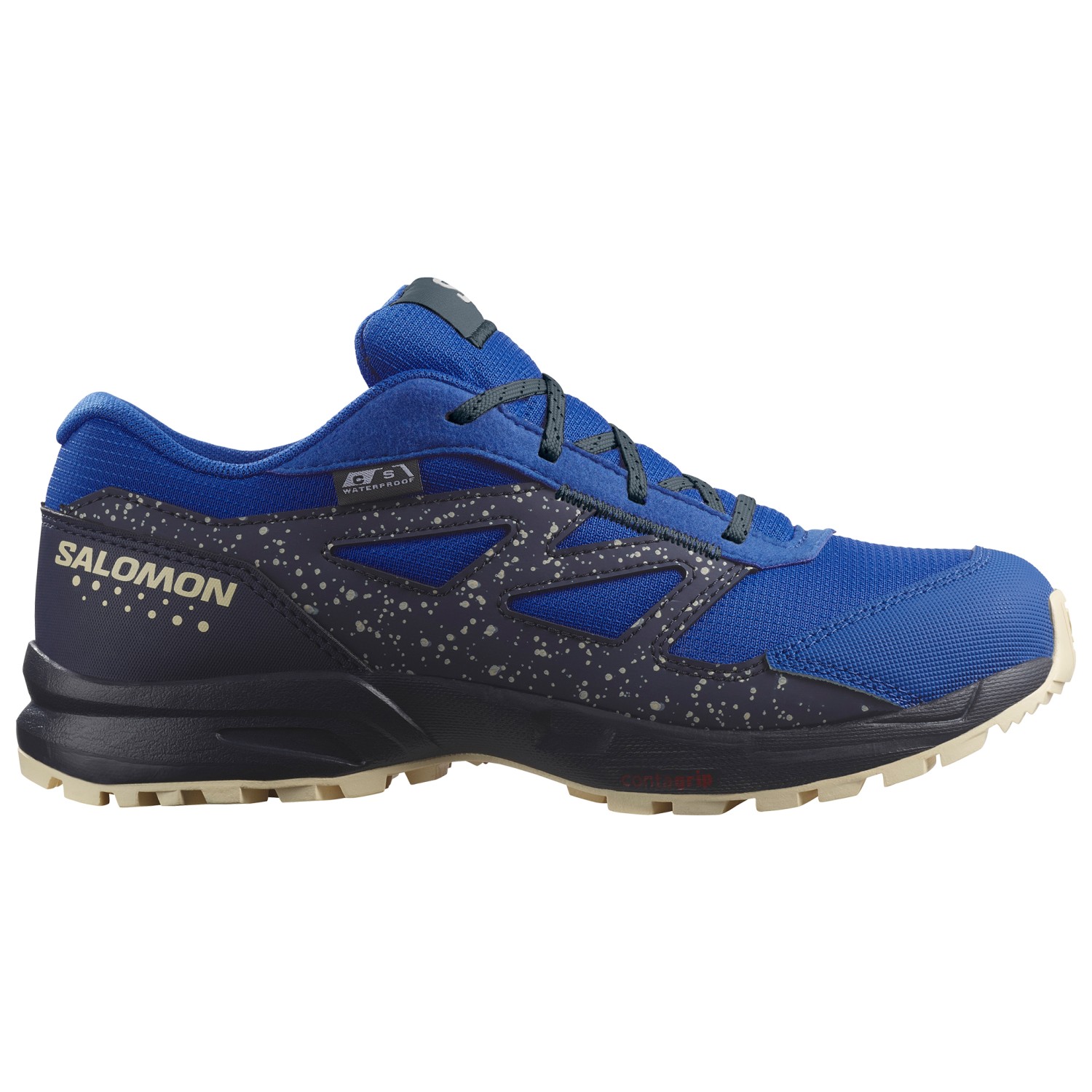 Мультиспортивная обувь Salomon Kid's Outway CSWP, цвет Lapis Blue/Carbon/Bleached Sand