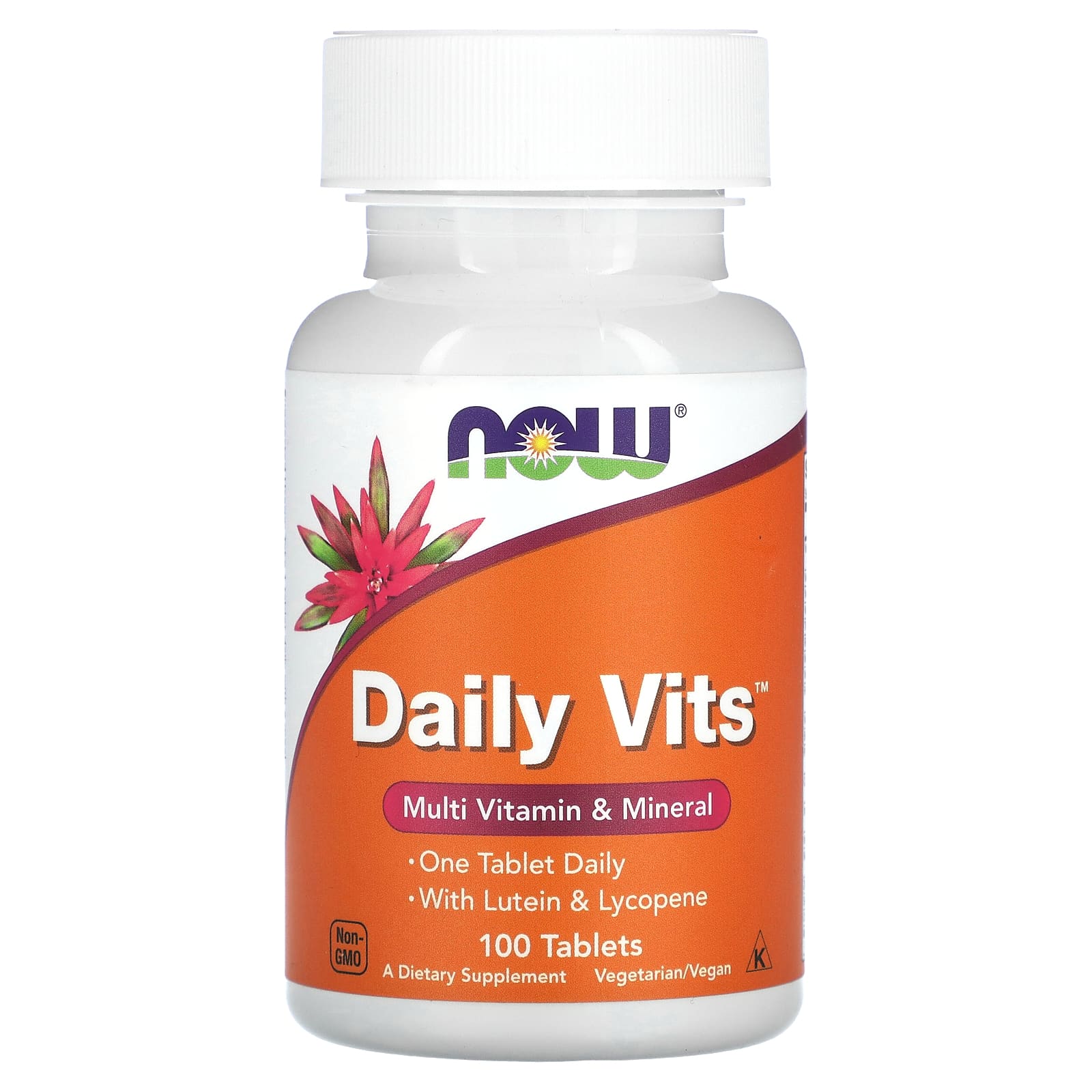 Now Foods Daily Vits Multi Vitamin & Mineral with Lutein & Lycopene 100 Tablets now foods daily vits мультивитамины 100 таблеток