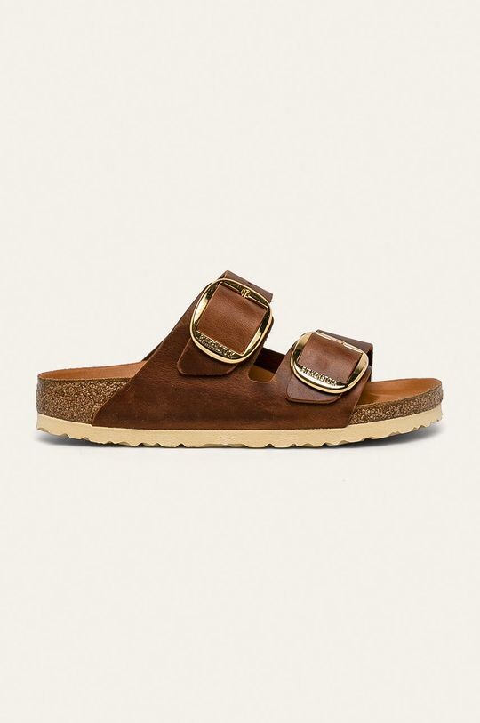 

Кожаные шлепанцы ARIZONA BIG BUCKLE Birkenstock, коричневый