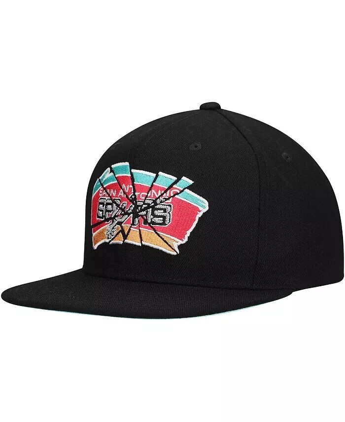 

Черная мужская кепка San Antonio Spurs Shattered Snapback Mitchell & Ness, черный