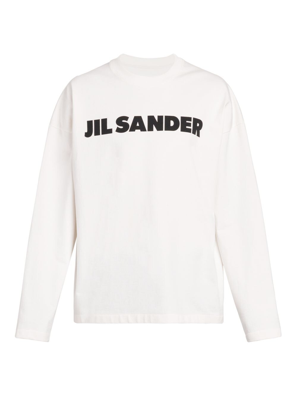 

Футболка с длинными рукавами и логотипом Jil Sander, Белый