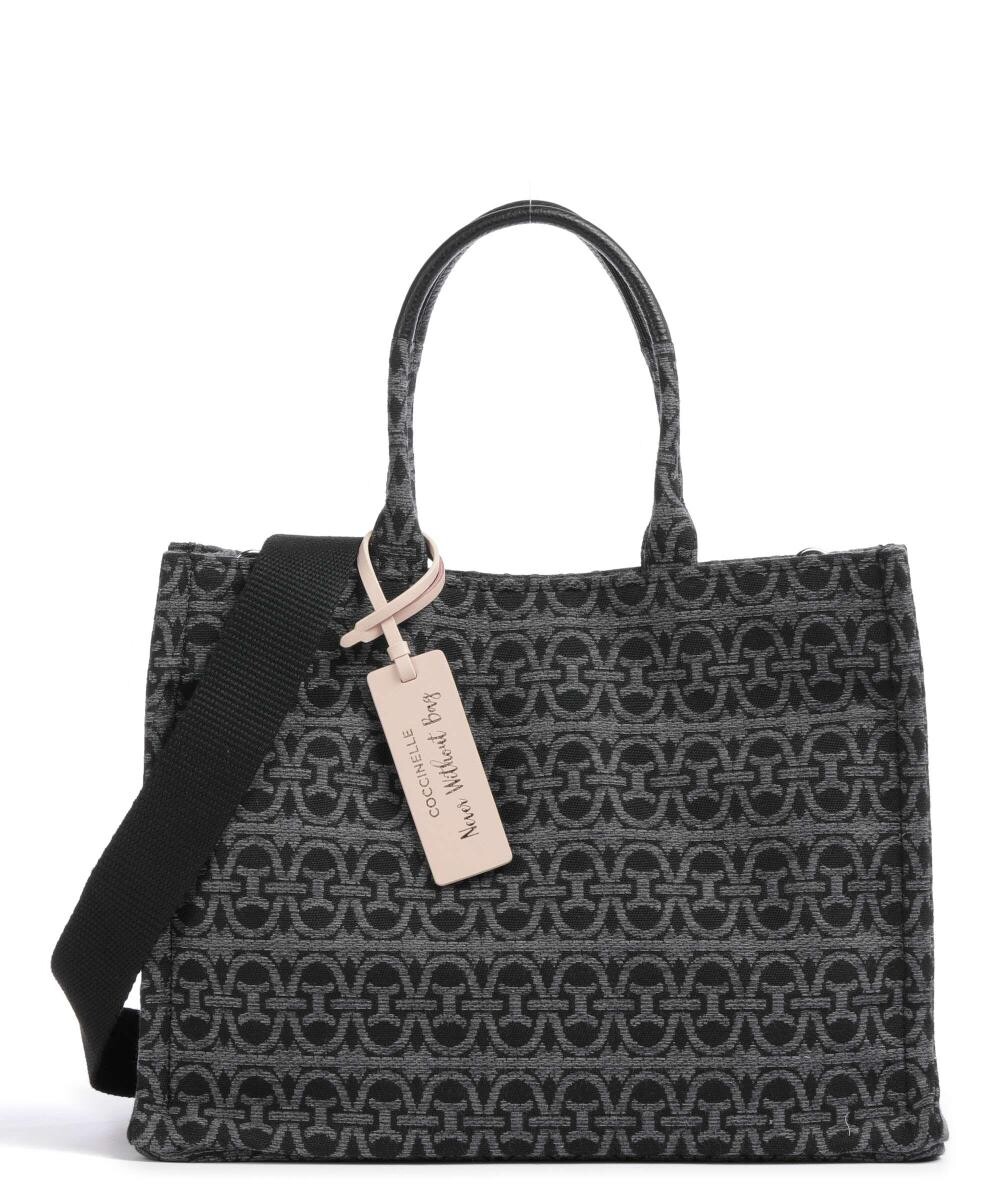

Текстиль для шоппера Never Without Bag с монограммой Coccinelle, черный