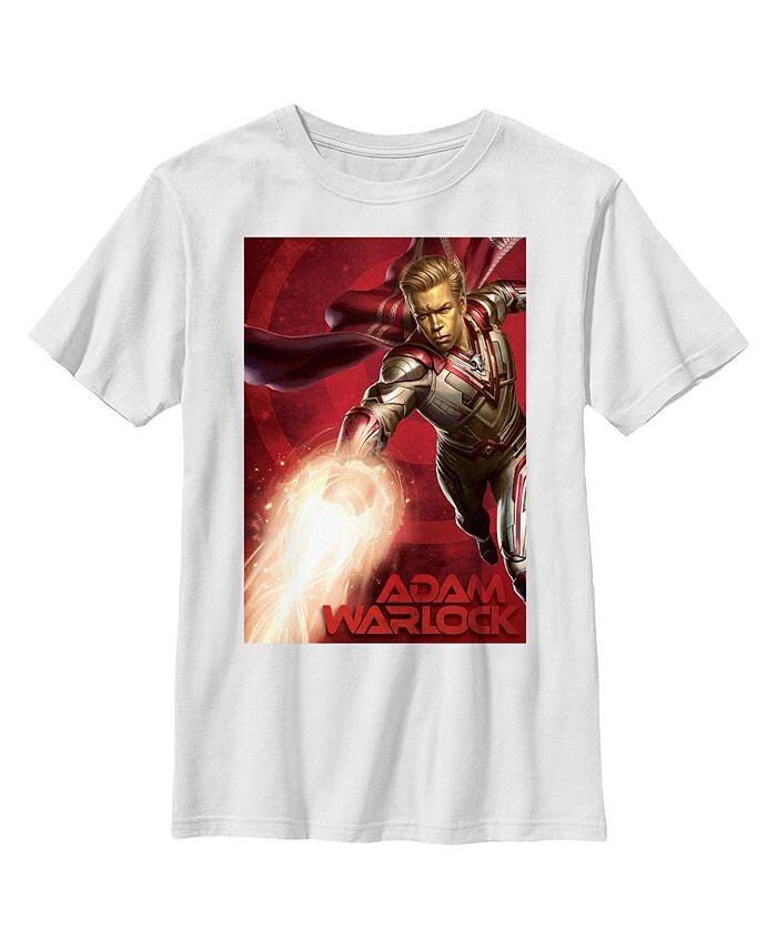 

Детская футболка с плакатом 3 Адама Варлока Marvel, белый