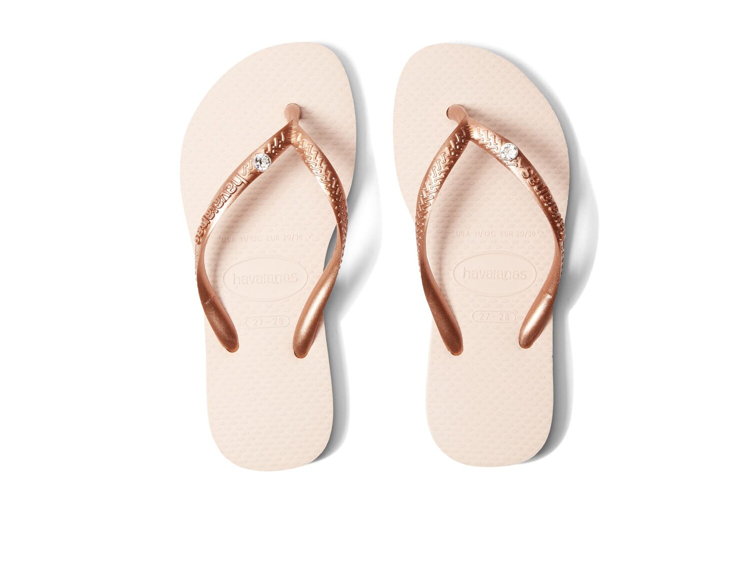 

Сандалии Havaianas Kids Slim Crystal SW II Flip Flop Sandal (Toddler/Little Kid/Big Kid)