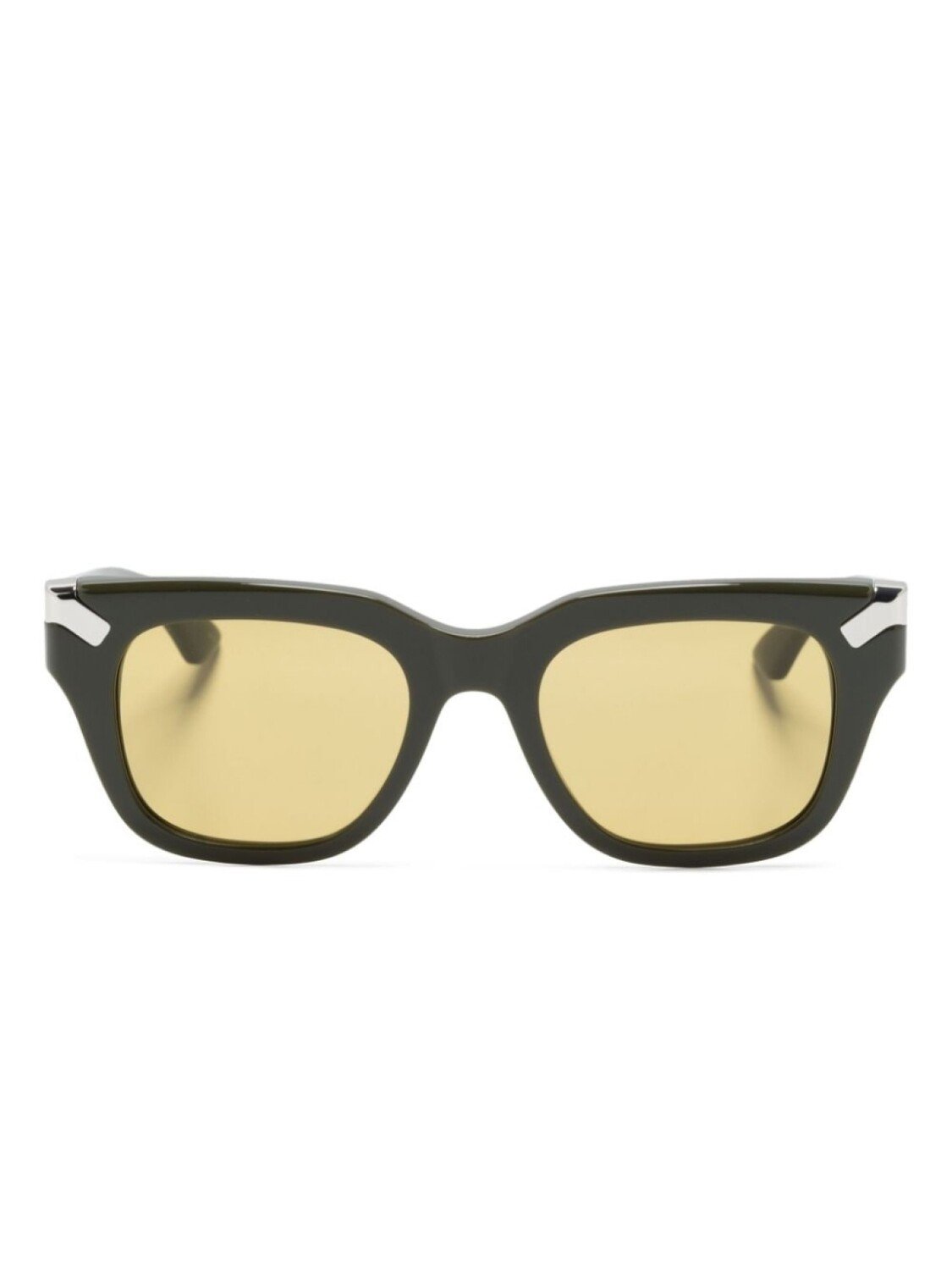 

Солнцезащитные очки в квадратной оправе с логотипом Alexander McQueen Eyewear, зеленый