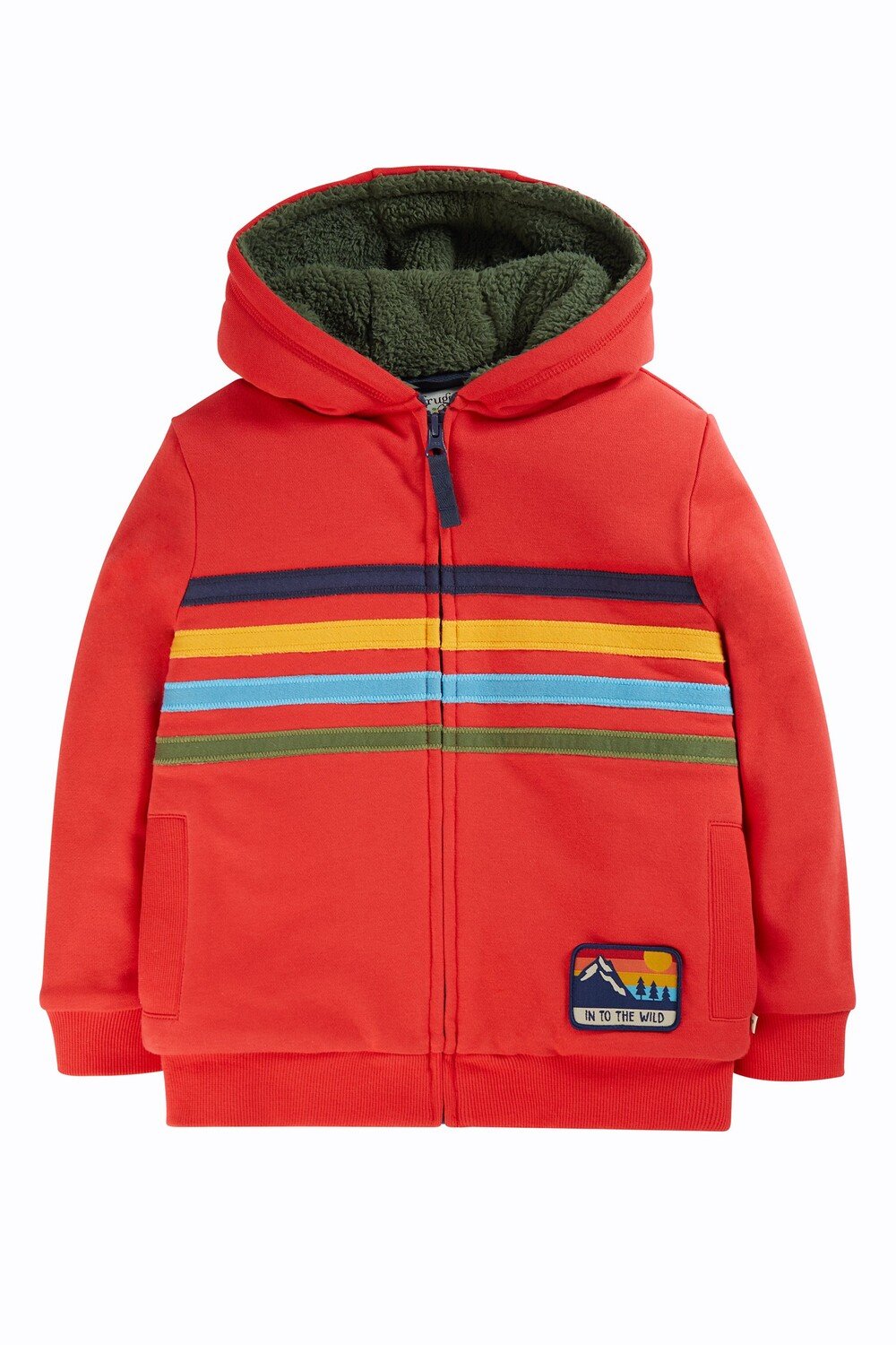 

Худи на флисовой подкладке Frugi, красный