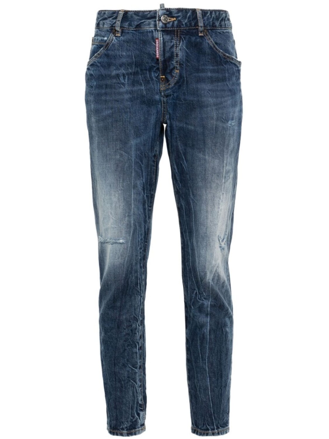 

Dsquared2 зауженные джинсы Icon Cool Girl с завышенной талией, синий