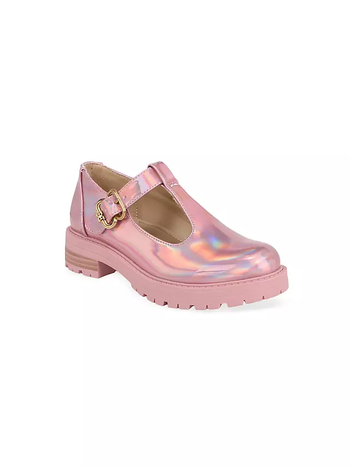 

Подошва Taelor с переливающимися выступами для девочек Mary Janes Sam Edelman, мультиколор