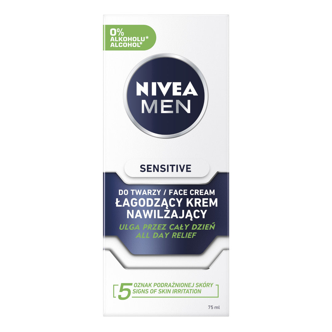 Nivea Men Sensitive успокаивающий увлажняющий крем для лица 75мл