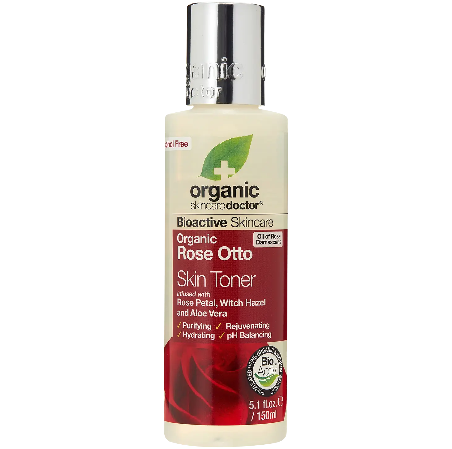 

Dr.Organic Bioactive Skincare Rose Otto тоник для лица с розовым маслом, 150 мл