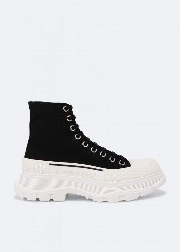 

Ботинки ALEXANDER MCQUEEN Tread canvas boots, черный