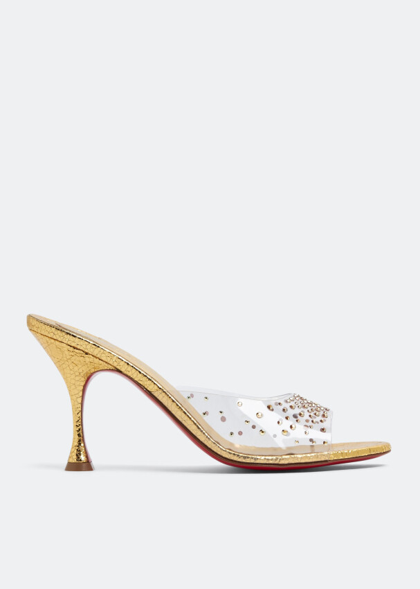 

Мюли CHRISTIAN LOUBOUTIN Degramule Strass 85 mules, золотой