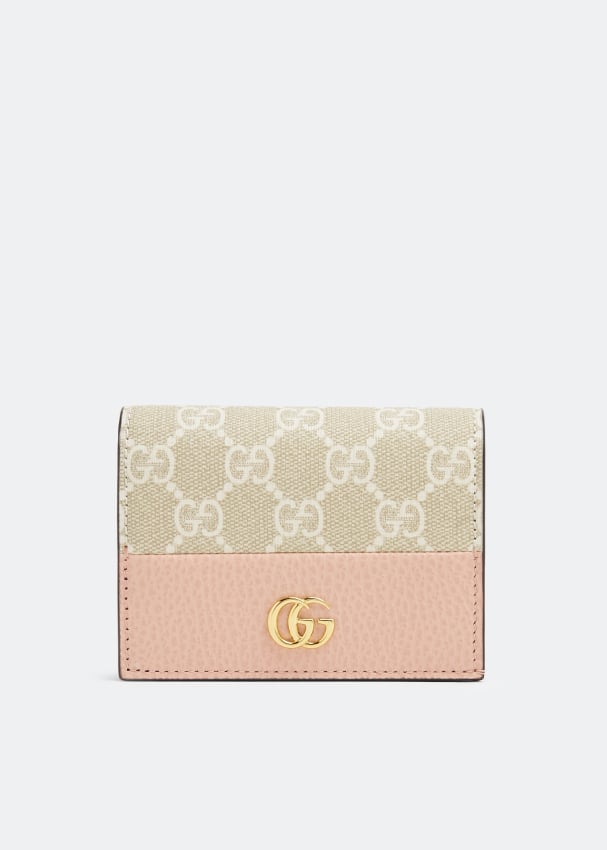Кошелек GUCCI GG Marmont card case wallet, розовый кошелек gucci ophidia card case wallet коричневый