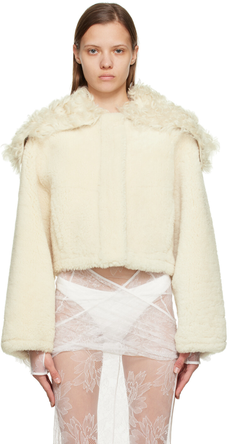 

Короткая дубленка Off-White Le Papier 'La Veste Piloni' Jacquemus