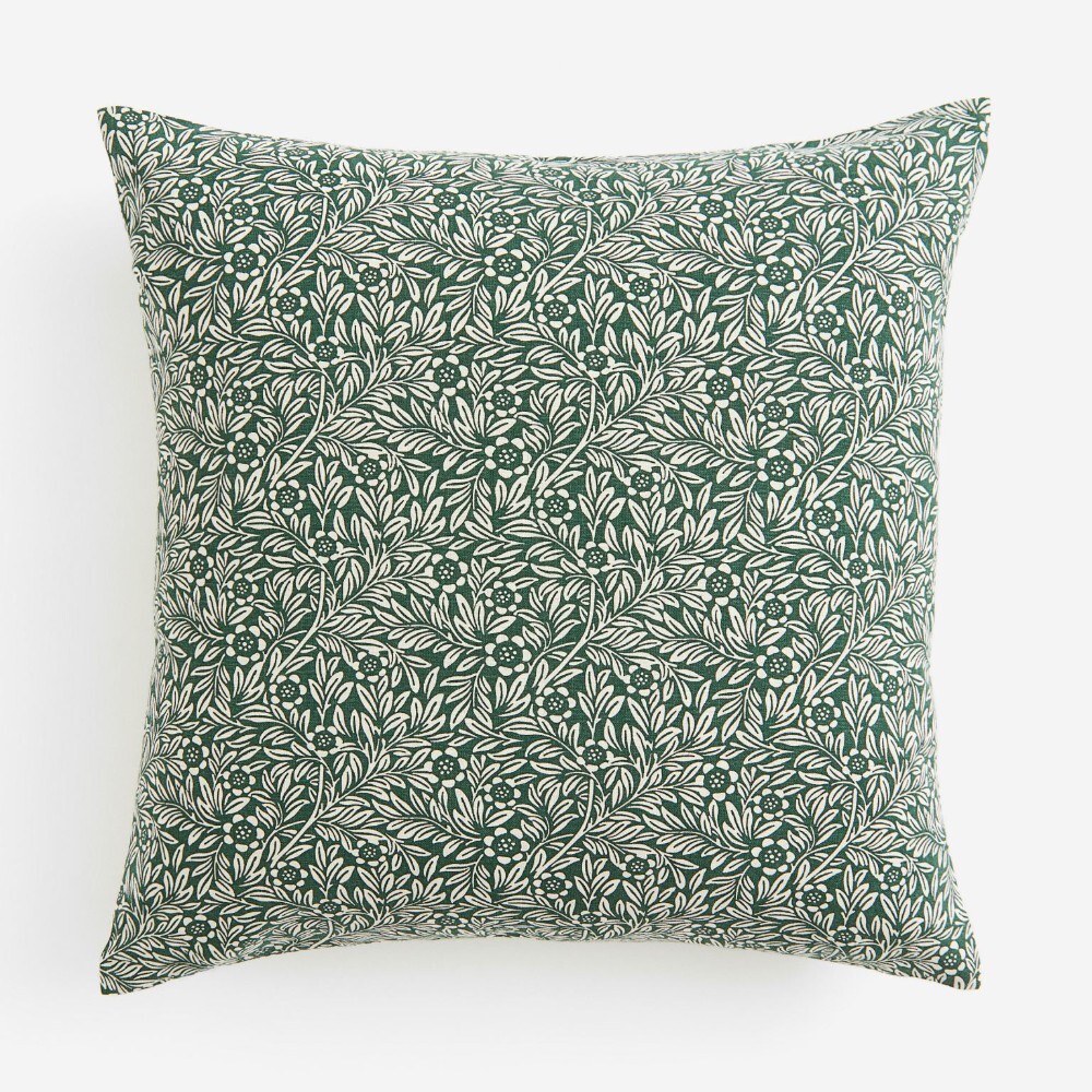 

Декоративная наволочка H&M Home Patterned Floral, зеленый