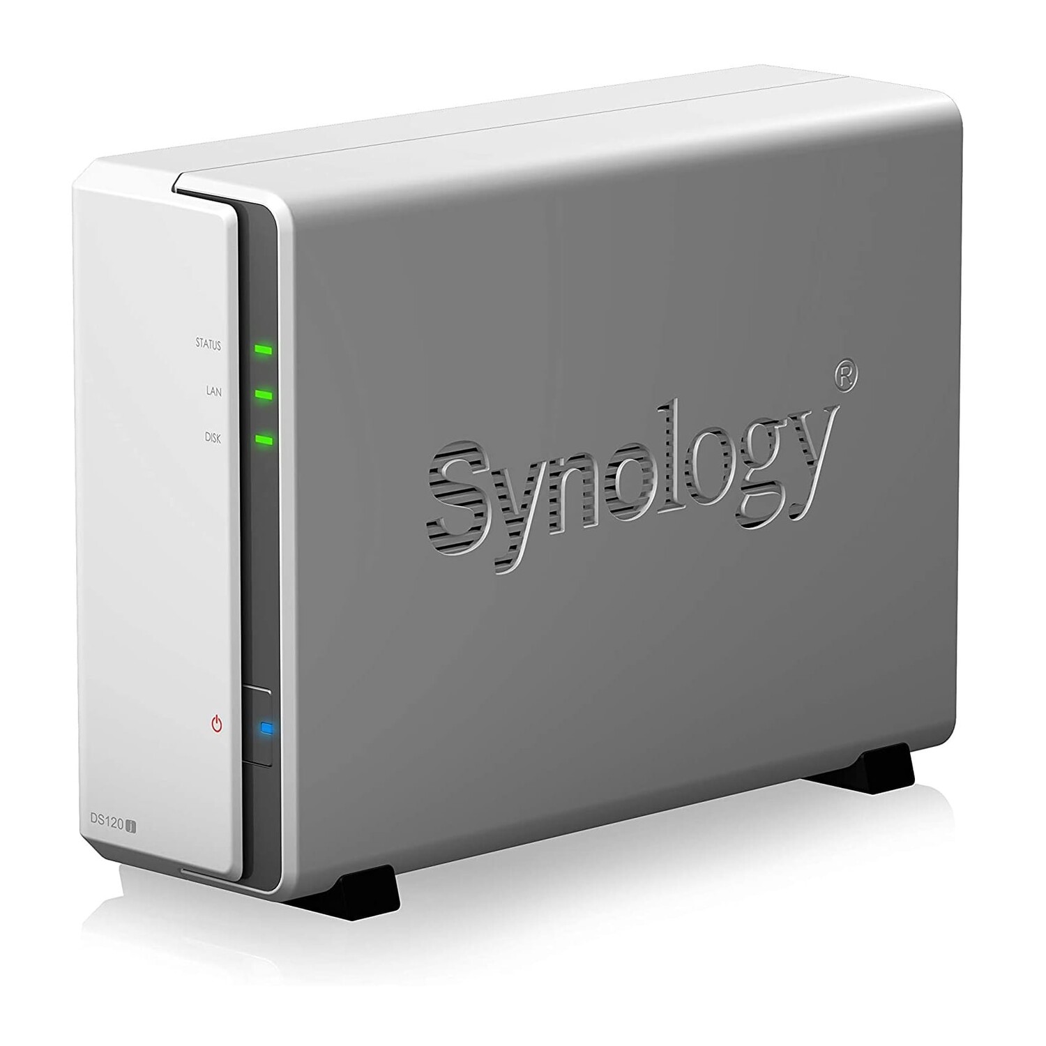 

Сетевое хранилище Synology DiskStation DS120j, 1 отсек, без дисков, белый
