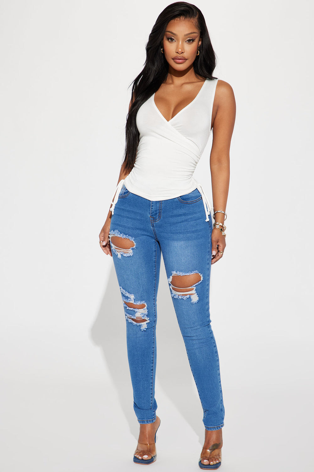 

Джинсы скинни Fashion Nova YJDM15MRDOPTION3, синий
