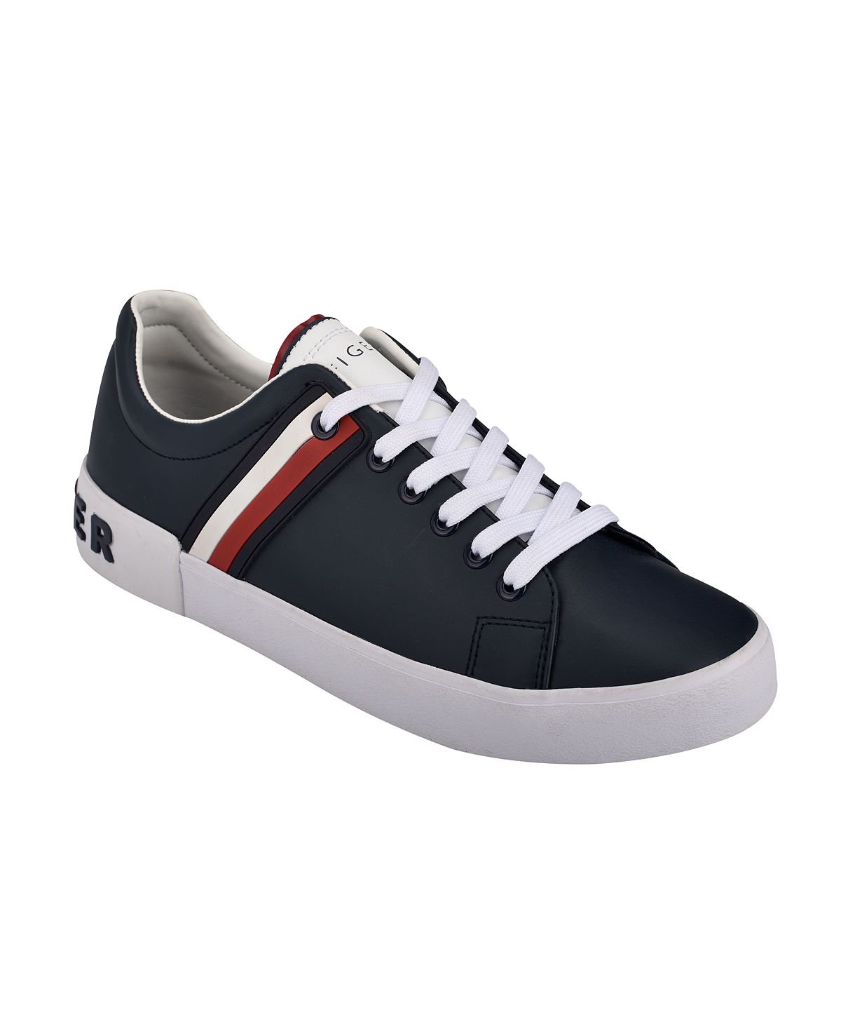 Мужские кроссовки на шнуровке ramus stripe Tommy Hilfiger, синий - фото