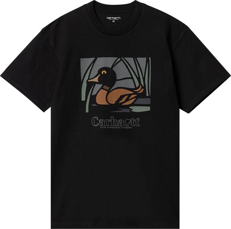 

Футболка Carhartt WIP Duck Pond T-Shirt 'Black', черный