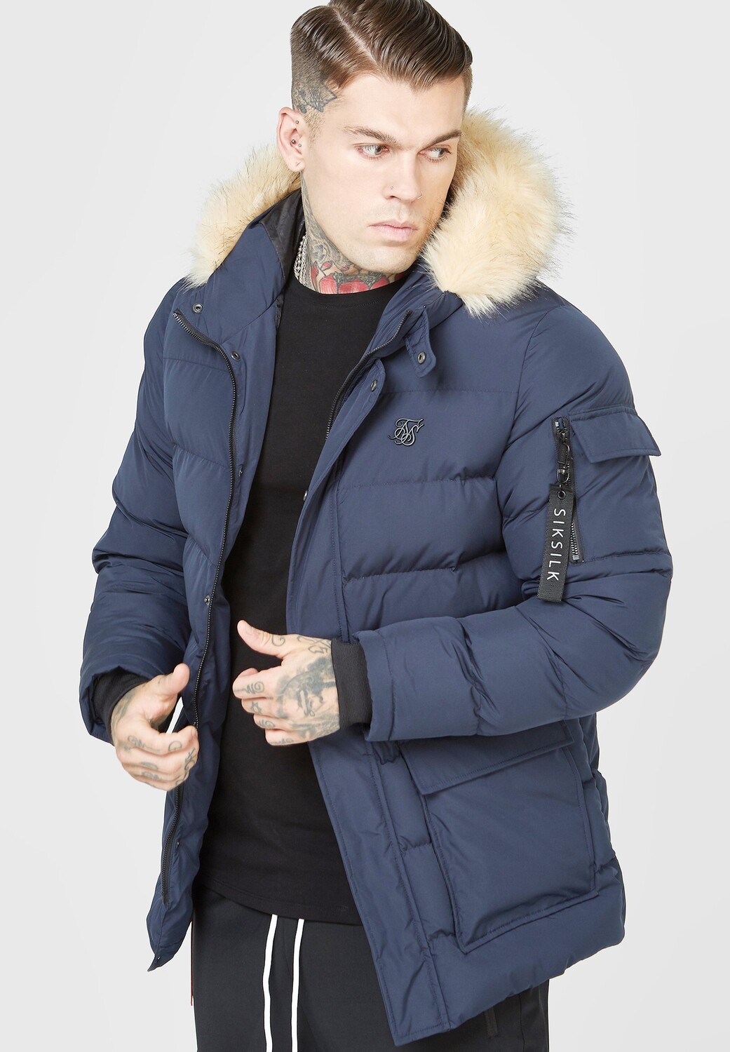 

Парка Siksilk, синий