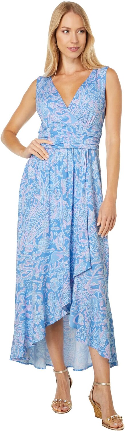 

Платье Моана Макси Lilly Pulitzer, цвет Boca Blue Sea What I Sea